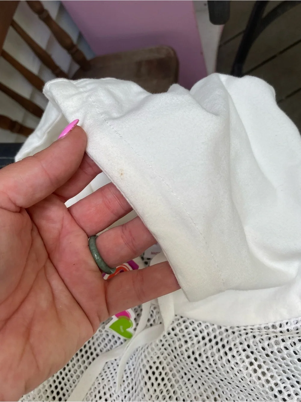 Love care touch breathable white